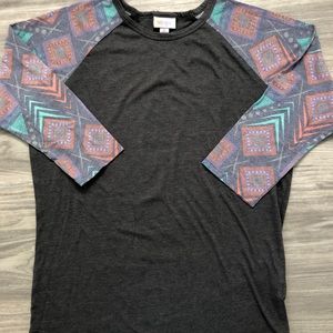 LuLaRoe randy baseball tee medium